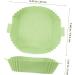 Cabilock Air Fryer Pan Air Fryer Silicone Liner Non-Stick Silicone Pot Reusable Square Cooking Pot Green 24X19.5X5CM - Buy Online on SooperMarket.com