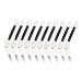 Dajidafu 10 Pieces Brush Double Sided Sponge Tipped Applying Eye Shadow Make Up DIY Salon Beginner Applicators Color Random