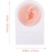 KALLORY Silicone Ear Jewelry Tools Set - 3 Pieces Rubber Ear Models for Piercing Kit - Reusable & Soft - Complexion - 11.5x7.5cm - Buy Online on SooperMarket.com