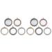 Artibetter 10pcs Bracelet Charms Alloy Openable Case Bouquet Bridal Crafts Souvenir Round Inlaid Golden+black+rose Pendant Style Diy Rhinestone Locket Gold Wedding Photo Necklace Charm Golden Black Rose Goldx2pcs 3X3cmx2pcs
