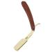 Men's Beard Knife Holder | Ergonomic & Foldable Metal Design - Premium Stainless Steel & Solid Wood | Perfect for Gentleman's Grooming - Buy Online on SooperMarket.com