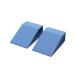 StrongTek Yoga Foam Wedge Blocks (Pair) Soft Wrist Wedge, Supportive Foot Exercise Accessories, Balance, Strength, Stretch, Pilate, Fitness, Squat, Pushup, Plank, EVA Riser Block BLUE Standard-6"