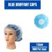 Disposable Bouffant (Hair Net) Caps Spun-bounded Poly Hair Head Cover Net 18 Inches Blue (1000) - Buy Online on SooperMarket.com