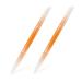 Bezox 2 pieces of nail shaver made of glass-manicity stick with two ends-Premium manicure engineer made of glass-fingertips to cornea and dry skin nail form orange