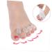Healvian 2pcs Rubber Toe Spacers Set - Silicone Toe Stretcher & Separator for Bunions, Hammer Toe Straightener & Protector - Orthotic Toe Spreader Kit - Buy Online on SooperMarket.com