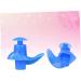 Unomor 5 Pairs Swimming & Diving Silicone Earplugs Set - Blue Pool Accessories with Nose Clip, Mute Sleeping Earbuds - Buy Online on SooperMarket.com