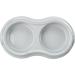 Trixie Light Weight Version Plastic Double Bowl for Cat 200 ml Assorted Colors 1 Count (Pack of 1) - Buy Online on SooperMarket.com
