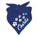 Dog triangular scarf (color: navy) (size 1 (55 cm)) name of the dog 55 x 18 navy