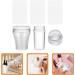 Healeved 3 Sets Nail Art Silicone Stamp Nail Stencils for Nail Art Reusable Silicone Spatula Turner French Tip Nail Tool French Nail Stamper Nail Stamp Kit Plastic Miss Template Frosted - Buy Online on SooperMarket.com