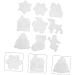 STOBOK 9pcs Christmas Silicone Molds Resin Epoxy Resin Elk Key Holder Pendant Casting Molds Making Tools - Buy Online on SooperMarket.com