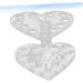 Mikinona 1pc Nail Art Penholder Nail Art Brush Holder Makeup Pen Stand Art Painting Pen Stand Manicure Pen Holder Pen Display Stand Holder No Bend Hair Clips Heart-shaped Makeup Brush 8.7x8.5cm Silver - Buy Online on SooperMarket.com