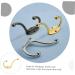 ABOOFAN 4pcs Hook up Bath Towel Hook Jacket Hooks Single Robe Hook Utility Hooks Office Old Fashioned Hanger 9.5X6.7X2.3CM Golden - Buy Online on SooperMarket.com