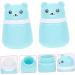 2pcs Bear Powder Puff Box Set for Travel and Newborns - Blue - Buy Online on SooperMarket.com