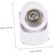 HEMOTON LED Spotlight Spotlight Spot Light Wall Swivel Lamp Ceiling Downlight Ceiling Lamp Wall Lamp Adjustable White Size 2 - Buy Online on SooperMarket.com