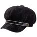 Danse Jupe Women Visor Beret Newsboy Hat Paperboy Painter Cap Greek Fisherman Fiddler Hat for Fall Winter 5319 Black