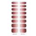 Semi Cured Gel Nail Polish Strips Adhesive Gel Nail Art Stickers Lasting Glitter Gel Nail Wraps Sticker with Nail File Semi Cured Gel Nail Stickers for Toes White with Uv Light Bsg0319