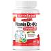 Nutridom Vitamin D3 + K2 1000IU/120MCG | MK-7 K2 with Cholecalciferol D3 in Coconut Oil | Helps Support Bones Teeth and Immune Function | Non-GMO Gluten-free and Dairy-free (300 Count) 300 count (Pack of 1)