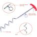 Dog Tie Out Cable and Stake 30ft Outside Dog Leash & Chain for Camping and Yard 16'' Heavy Duty Anti Rust Spiral Stake for Medium-Large Dogs Up to 125 lbs (30FT Blue) - Buy Online on SooperMarket.com