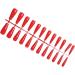 Dajidafu Coffin Nail Set Glossy Classic Scratch Resistant Press-on Fingernails Strong Viscosity Trend Manicure Stickers Type 14 - Buy Online on SooperMarket.com