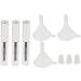 3 Pieecs 4 ml Empty Mascara Tube w/Eyelash Wand Brush Rubber Inserts and Funnels Set for DIY Mascara Refillable Containers for Travel - Clear as described - Buy Online on SooperMarket.com