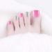 SIUSIO 96Pcs Colorful Square Acrylic Press-On Fake Toe Nails - UV Top Coat for DIY & Salons - Short False Nail Art Tips for Women & Girls - Buy Online on SooperMarket.com