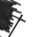 50 Pcs Disposable Lip Makeup Brush Set - Plastic Lip Applicators for Lipstick & Glossy Rods - Black Cosmetic Tool (8.2 cm) - Buy Online on SooperMarket.com