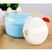 3.5'' Powder Puff Kit Container Dispenser Case | Portable Makeup Cosmetic Jar | Blue - Home & Travel - Buy Online on SooperMarket.com