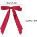2 Pack Hair Bows for Women Black Bow Hair Clips French Barrette with Long Silky Satin Hair Ribbons for Women Girls(Black Red) - Buy Online on SooperMarket.com