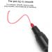 Beavorty 6pcs White Eyebrow Mapping Pencil Makeup Marker Pens Cosmetic Liner Leather Pen 13.9x1.8cm Red - Buy Online on SooperMarket.com