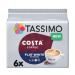 Tassimo Costa Flat White Coffee Pods 12 T-Discs 6 Drinks