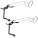 TOBWOLF 2PCS Outdoor Camping Lantern Hook Hangers Water Bottle Holder, Stainless Steel lamp Hanger Stand Water Bottle Bracket, Portable Non-Slip Tent Lamp Hook Cup Holder for Camping, Fishing, Hunting Camping Lantern Clamp Holder