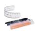 Mikinona Eyebrow Pencil Eyebrow Pen Eyebrow Microblading Kit Eyebow Kit Set Disposable Tool Disposable Eyebrow Ruler medium As Shown