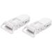 Fivetwofive 20Pcs Baby T-Shape Plastic Pacifier Clips - Soother Dummy Badge Holder - White | International Shipping Available - Buy Online on SooperMarket.com