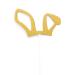 1 Pack Cute Easter Theme Cupcake Topper Decorative Cake Toppers Easter Festival Party Supplies Gold RabbitsLM