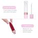 CAIYA 12Pcs Lip Gloss Tubes 6.4ml Empty Containers for DIY Lip Gloss - Pink Rose Gold | Refillable Lipstick Tubes with Rubber Stoppers - Buy Online on SooperMarket.com