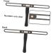 Baluue 3pcs Silver Eyebrow Stencil Roller Brow Measuring Tool Eyebrow Measuring 13.5x7.1cmx3pcs Silverx3pcs - Buy Online on SooperMarket.com