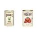 Eat Wholesome Organic Green Lentils 400g (Pack of 12) & Eat Wholesome Organic Chopped Tomatoes 400g (Pack of 12)