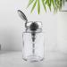 LNQ LUNIQI Glass Pump Dispenser 1 Piece Empty Nail Polish Remover Bottle 80 ml Nail Polish Remover Pump Bottle Push Down Pump Dispenser with Stainless Steel Cap Transparent - Buy Online on SooperMarket.com