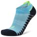 Balega Silver Compression Fit Performance No Show Athletic Running Socks for Men and Women (1 Pair) Aqua Large