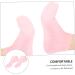 minkissy 2 Pairs Sock Tableware Sucker Moisturizing Heel Sleeves Spa Silicone Gel Skin Protect Soles Exfoliating Essential Oil Moisturizing Cotton Moisture Cream Women's Sebs Pink Vitality - Buy Online on SooperMarket.com