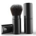 1pc Retractable Foundation Blending Blush Highlighter Brush Portable Comestic Brush for Cream Powder Women Girl Face Make Up Supplies Black