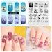 Alexnailart Ocean Theme Nail Stamping Plate - Unique Manicure Tool for Stunning Nail Art - Buy Online on SooperMarket.com