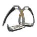 Horses safety stirrups designed for maximum safety and comfort of the rider modern and elegant (Carbon/Black) CARBON/BLACK