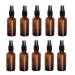 Frcolor 50 ml of brown las spray bottle with refill container for atomizer-fine fog spray for essential perfume oil.