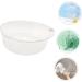 OFFSCH Transparent Plastic Washbasin Wash Basin Plastic Face Cleaning Basin Salon Washing Basin Wash Plastic Basin Foot Soaking Basin Kitchen Sink Bowl Wash Bowl Vegetable Bowl Baby Large Transparent 26.7x25.7cm - Buy Online on SooperMarket.com