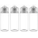Chubby Gorilla V3 4X 120ml PET Bottles - Dropper Bottles (Transparent Bottle with Transparent Cap 120ml)
