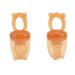 Leak-Proof Silicone Baby Fruit Feeder Pacifier - 2 PCS Easy Grip for Toddlers | International Shipping - Buy Online on SooperMarket.com