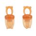 Rehomy Baby Fruit Feeder Pacifier 2 Pack Silicone Fresh Food Fruit Feeding for Safe Self Feeding