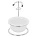 2 Pcs Men s Stainless Steel Shaving Set - Compact Shaving Soap Bowl & Brush Holder for Travel & Home - Buy Online on SooperMarket.com