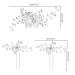 Elegant Bride Wedding Hair Comb Set | Crystal Pearl Hair Clips & Silver Vine Headdress for Girls - Buy Online on SooperMarket.com